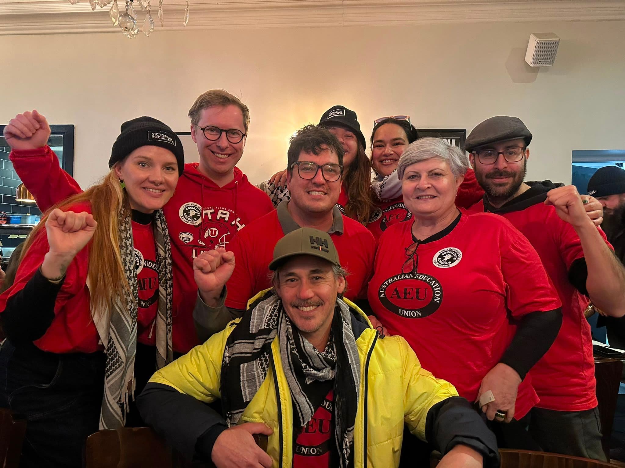Some of the group of 'rebel teachers' running as candidates in the state election