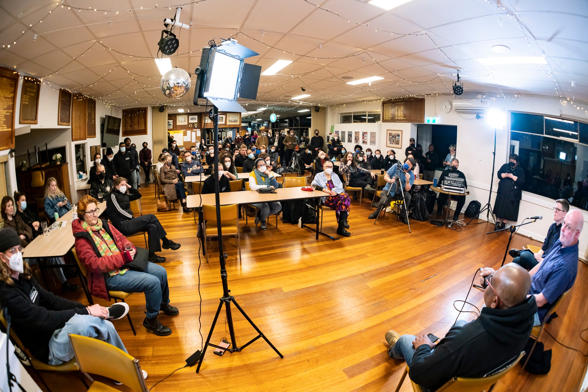 The crowd at the launch