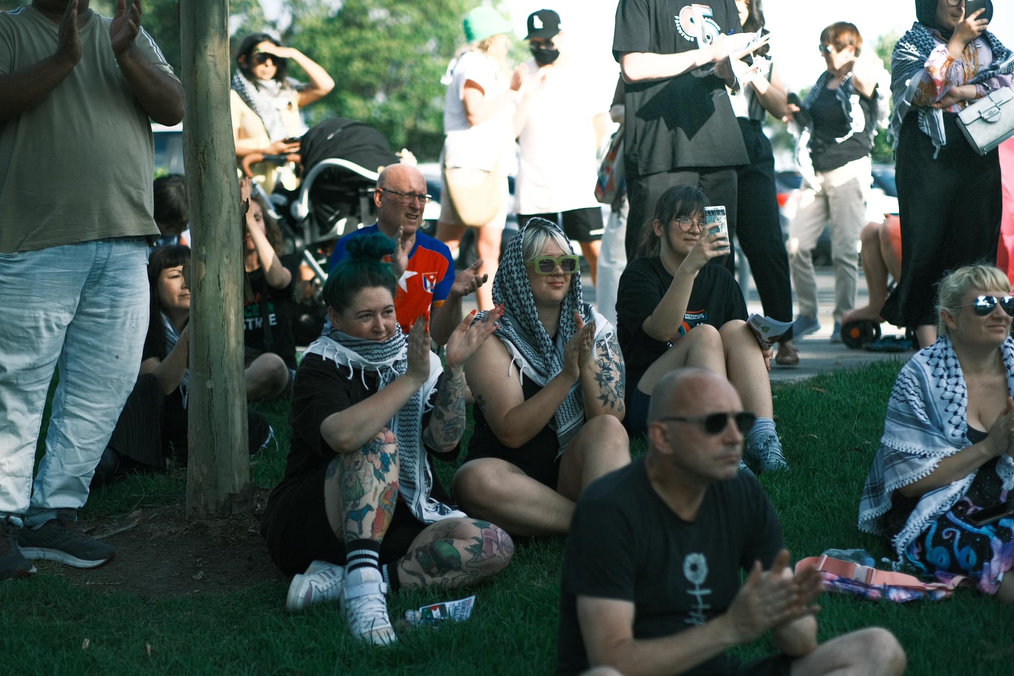 Some of the crowd at the rally